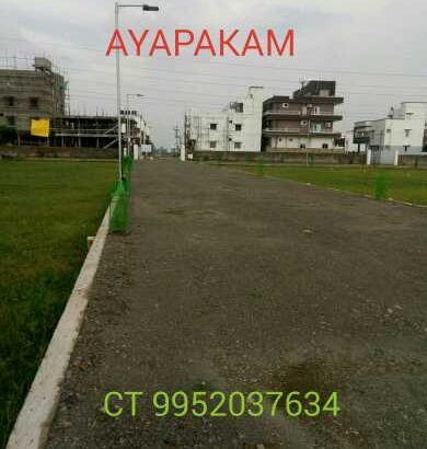 CMDA Approved Plots sales in ayapakam
