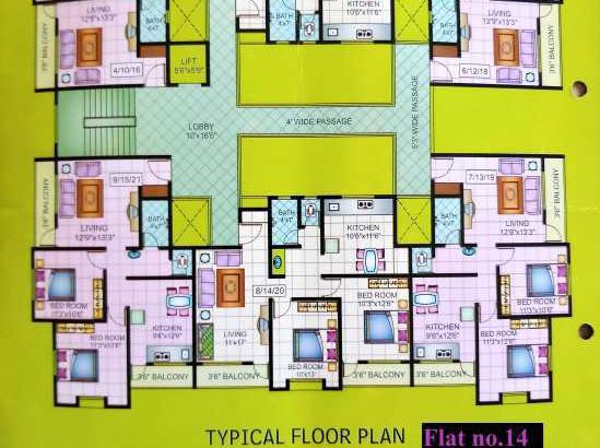 Gold Coin Apartment 2BHK luxurious flat