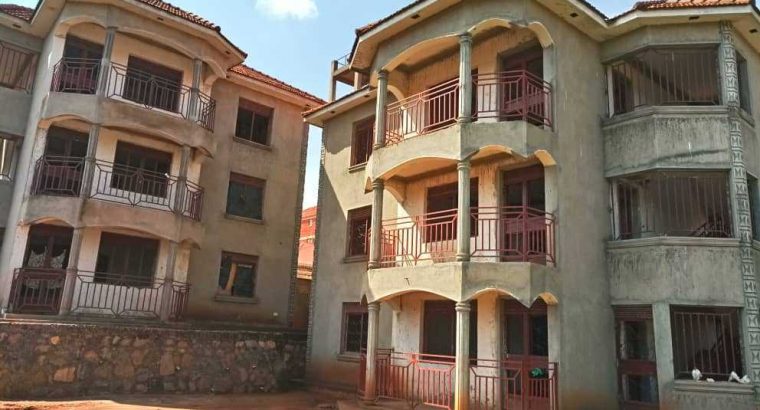 6units shell apartment NAJJERA Bulabira 2bedrooms 27decimals 800m ugx ( $30,000 usd ) slightly negotiable