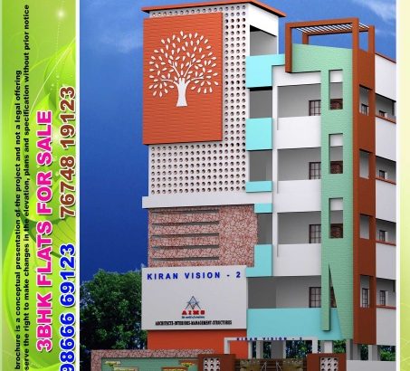 KIRAN VISION – 2
3BHK FLATS FOR SALE AT GANNAVARAM