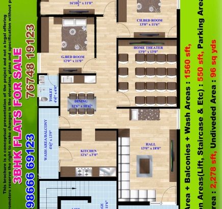 KIRAN VISION – 2
3BHK FLATS FOR SALE AT GANNAVARAM