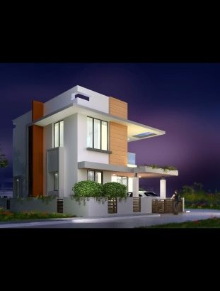 Proposed Residential 4BHK Duplex House