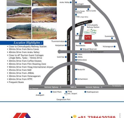 Nature vally  ( Aruku vally ) open plots & resort concept.