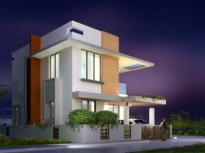 Proposed 4BHK 1500sft Duplex house at Bondel, Mangalore city