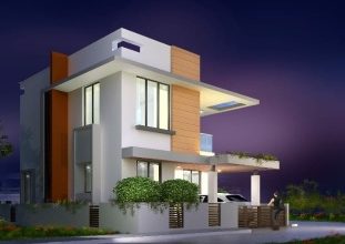 Proposed 4BHK 1500sft Duplex house at Bondel, Mangalore city