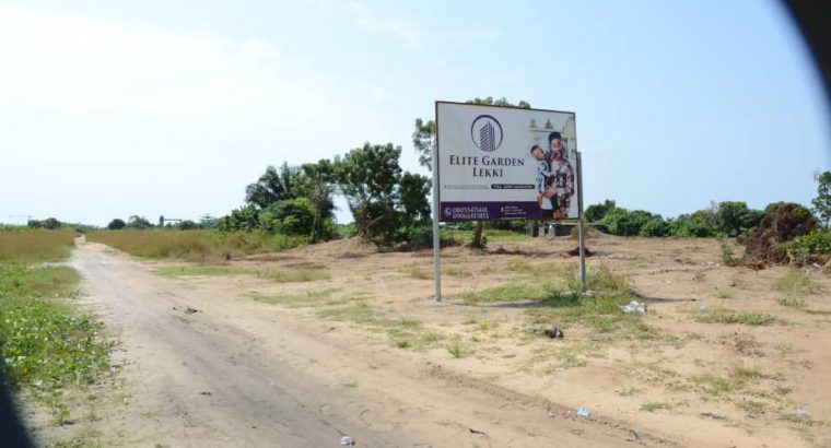 *ELITE GARDEN* is sponsored by AyHomes investment limited, a reputable real Estate company in Lagos, Nigerian

*LOCATION* – Abijo, Lekki Lagos, off Lekki – Epe Expressway. 15 seconds drive from the express 

*PRICE*: 16m
*PLOT SIZE* – 600sqm
*TITLE* : GOVERNMENT ALLOCATION 

*FACILITIES* :
Good  road network
Drainage system
Recreational areas
Portable water
Electricity
Fenced and gated community

*LANDMARKS*:
Abijo GRA 
Chois Gardens Estate 
Corona International School 
Chalcedony International School 
Novare Mall Shoprite

For inquiries and inspection, call/ text : +2348115359141