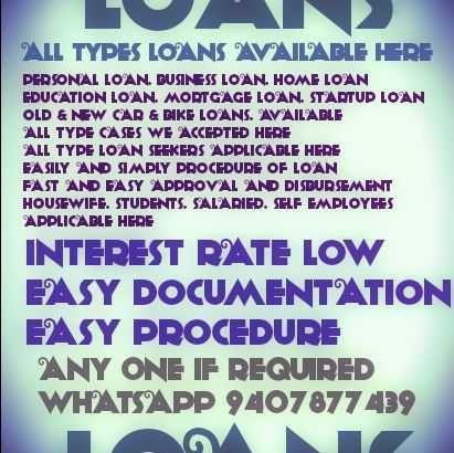 All Type Loans Available Here